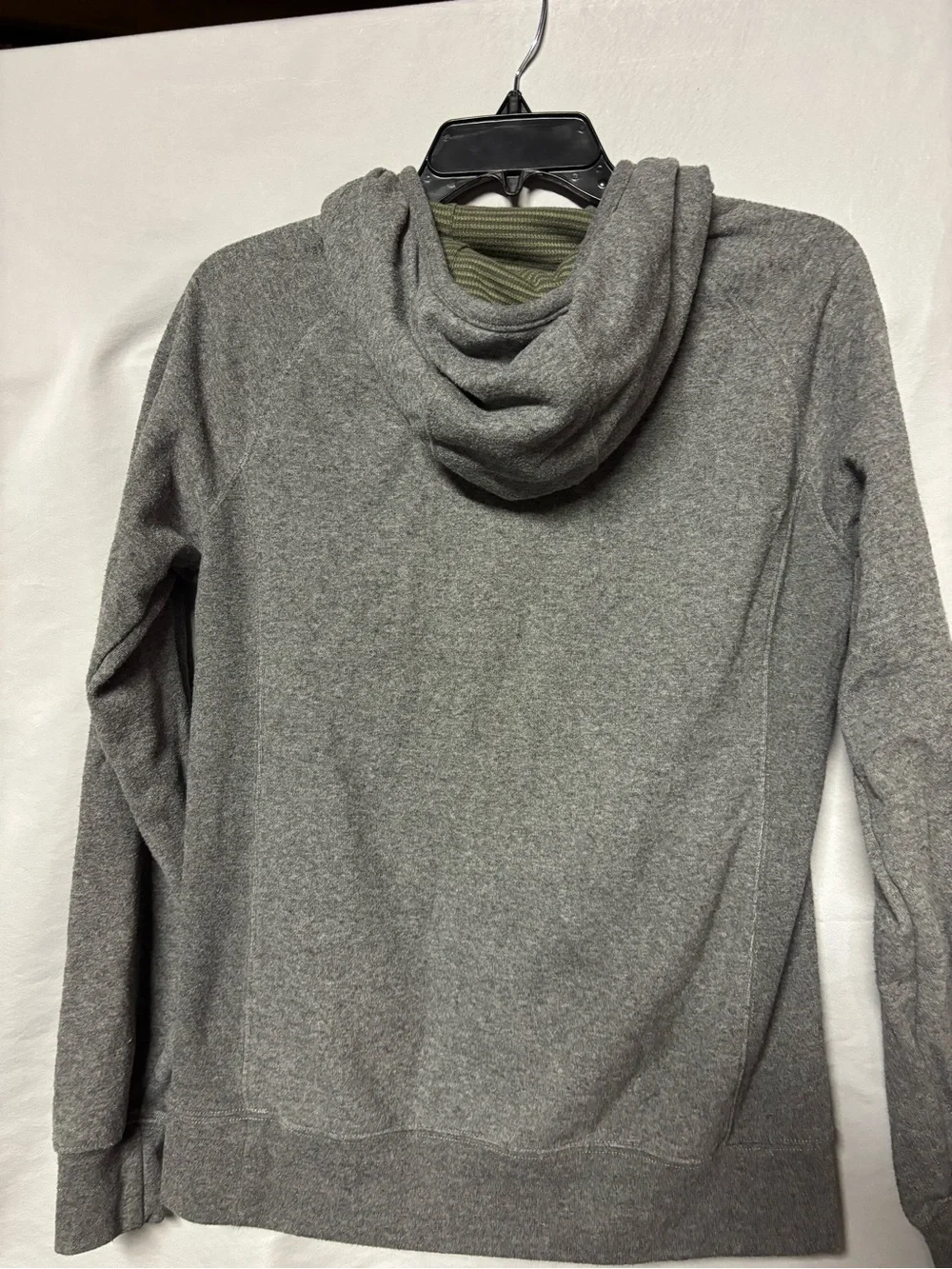 The North Face Gray Pullover Hoodie with Lime Logo